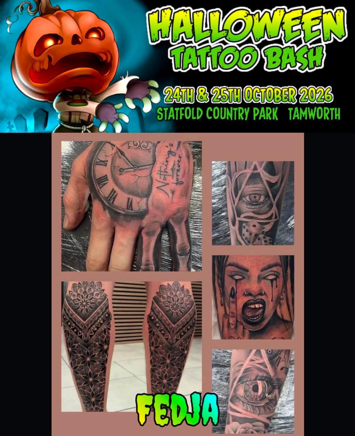 Halloween Tattoo Bash 24th-25th October 2026 at Statfold Country Park, Tamworth